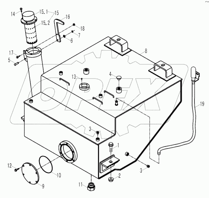 9F653-08A000000A0 FUEL TANK INTALLATION