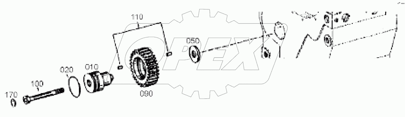 4644 108 232 00 LAYSHAFT LAYSHAFT