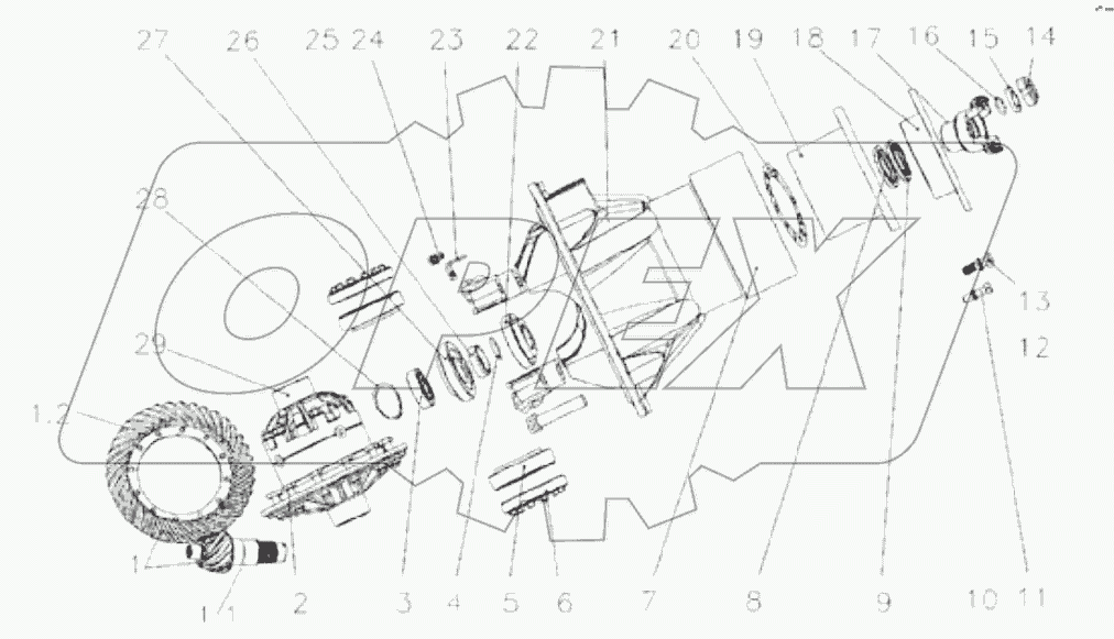 82902500 MAIN REDUCER SHELL ASSEMBLY