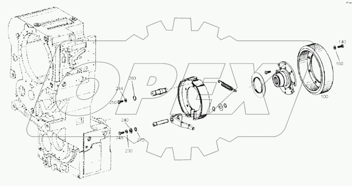 4644 109 040 02 PARKING BRAKE