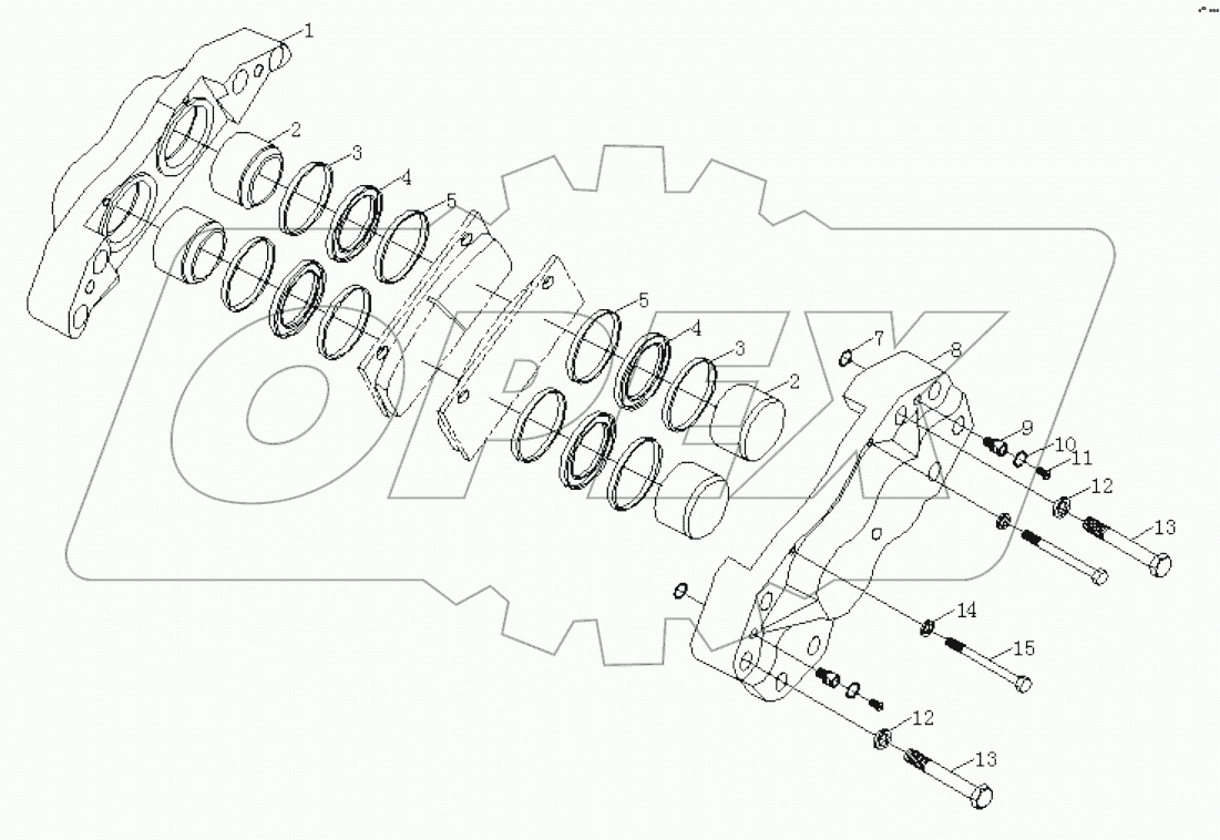 58000032 BRAKES HOE ASSEMBLY