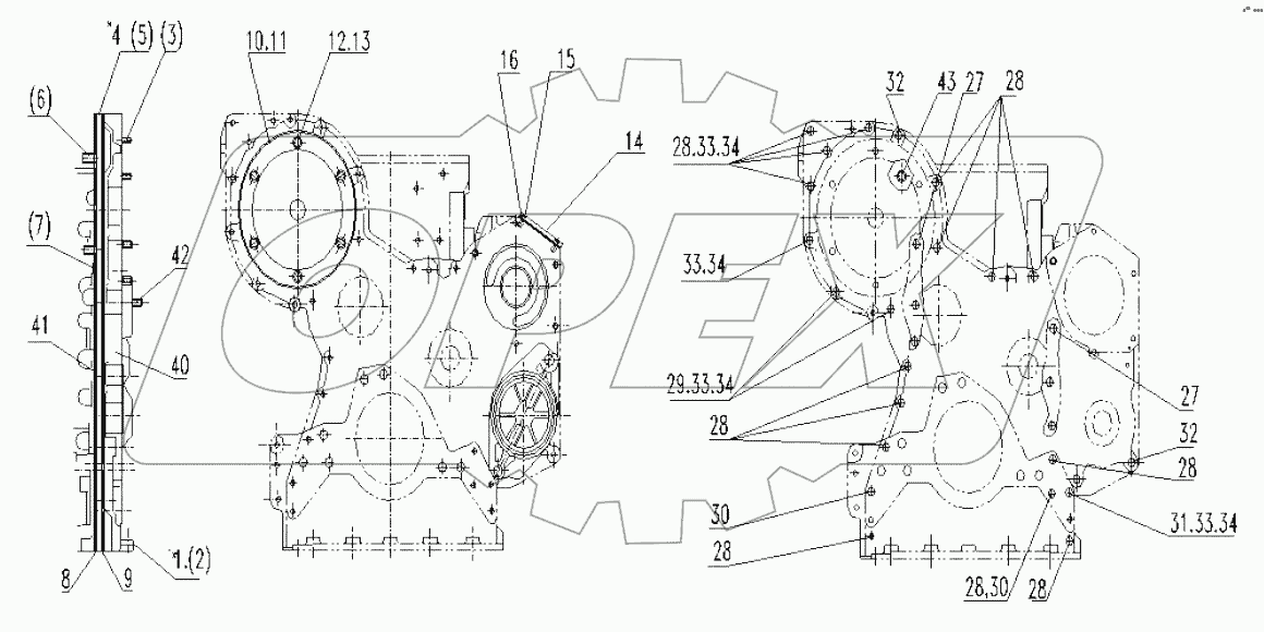 M1W3792+A COVER GP (FRONT HOUSING)