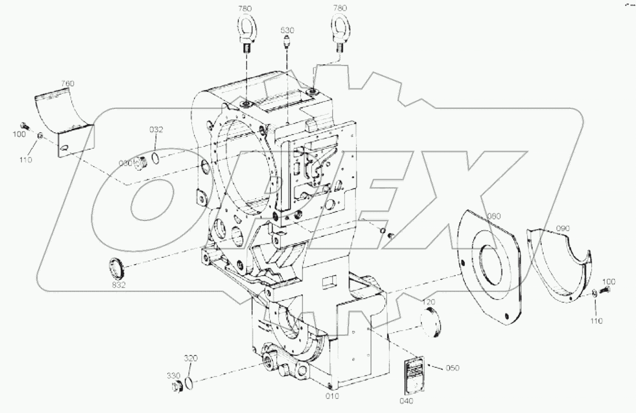4644 101 249 00 GEARBOX BODY