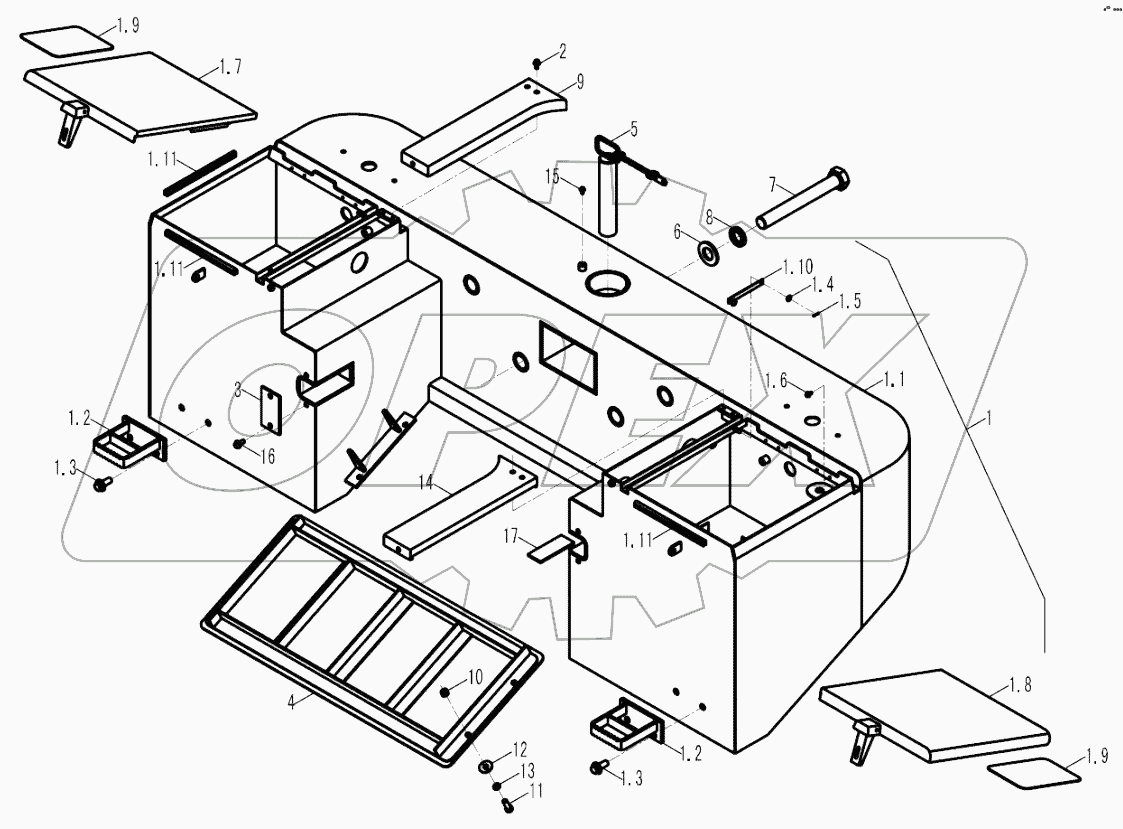 9F653-15F000000A0 COUNTERWEIGHT