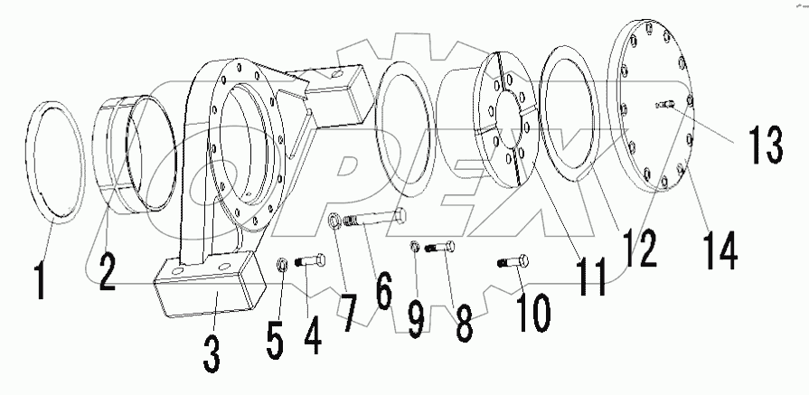 80396001 REAR SWING FRAME ASSEMBLY