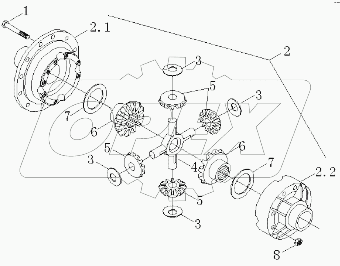 82030502 DIFFERENTIAL ASSEMBLY