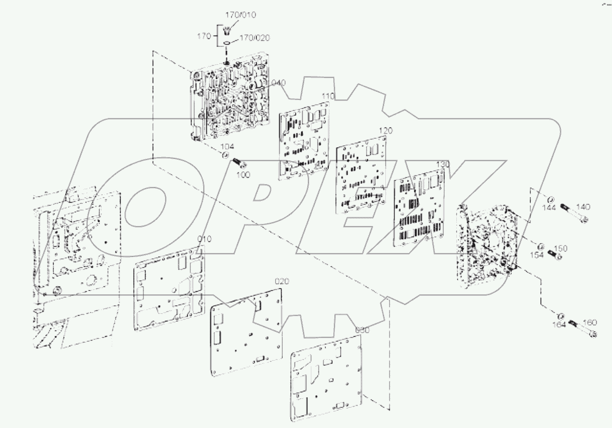 4644 106 325 00 GEARSHIFT SYSYTEM