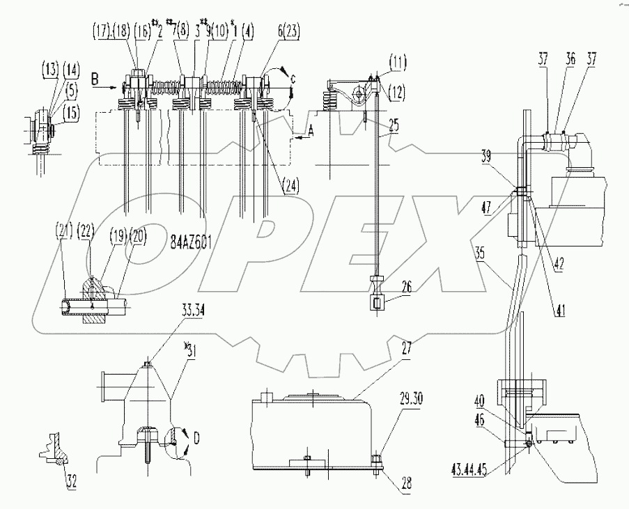 M8N4745+A COVER GP-VALVE MECHANISM