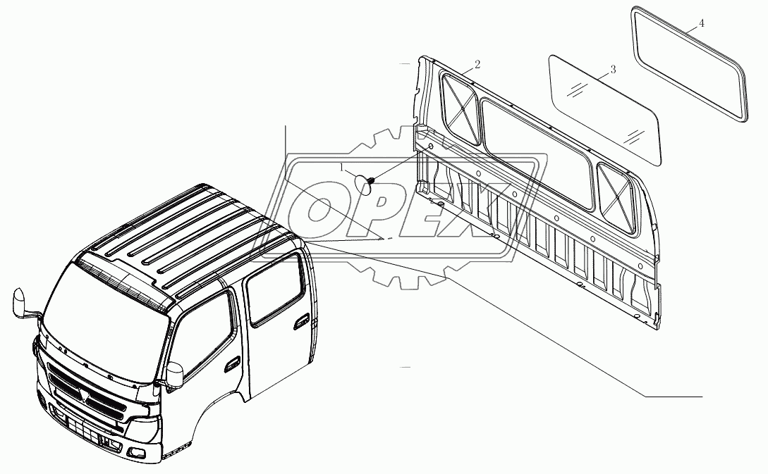 Аксессуары задней обшивки 1SB1805610102, 1SB1805610101