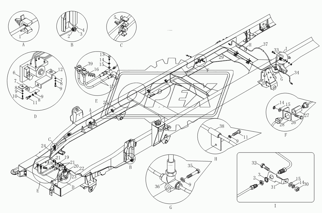 Тормозная магистраль (шасси) 1S10393560140