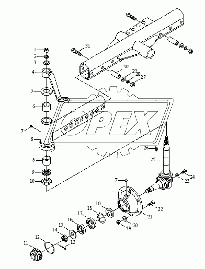 Front Axle Assembly-2