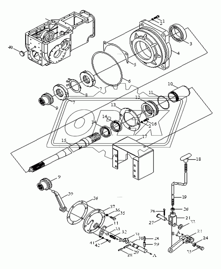 PTO assembly-2(540/1000,540/760 rpm PTO)