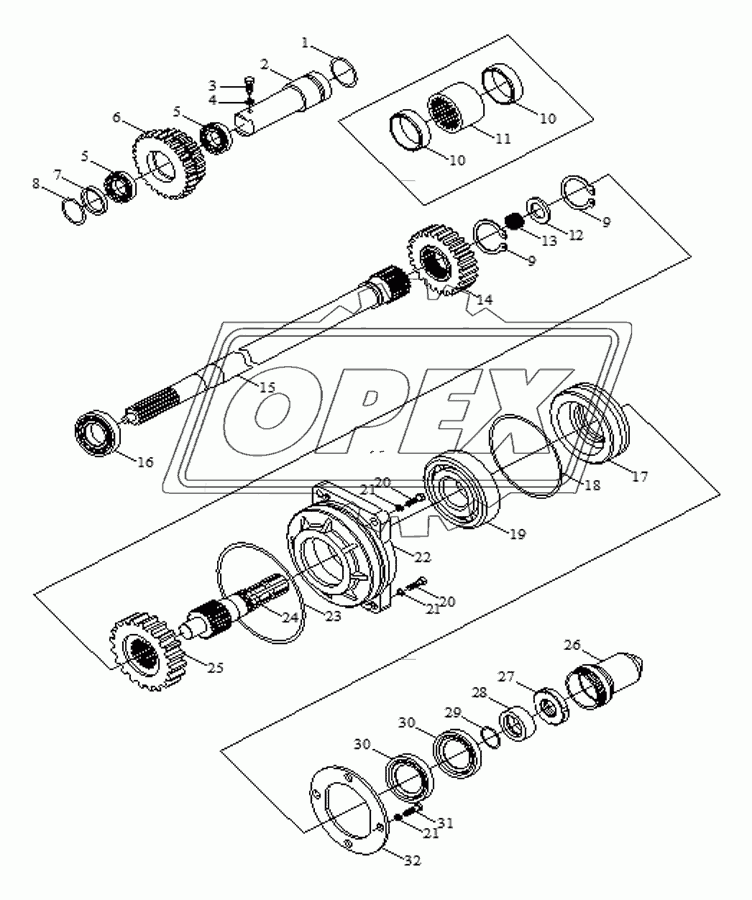 PTO assembly-2(540/1000, 540/760 rpm PTO)