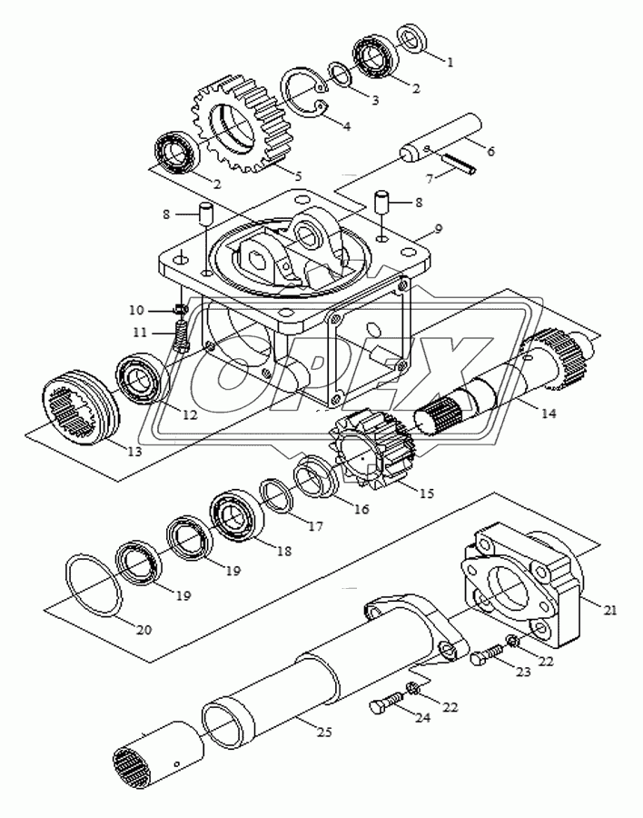 Transfer Case Assembly-3(Specific for fortified chassis)