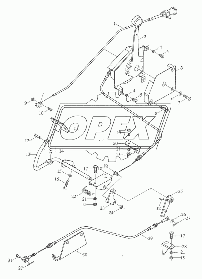 Control Mechanism Assembly of the Engine