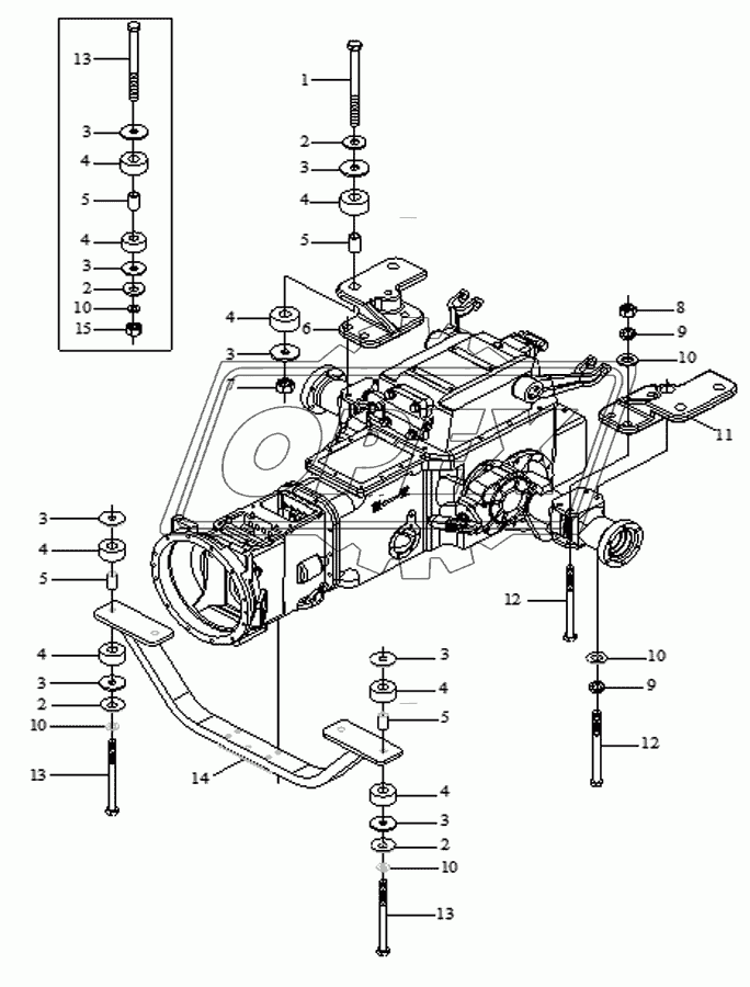 Fore-and-aft Connecting Mechanism