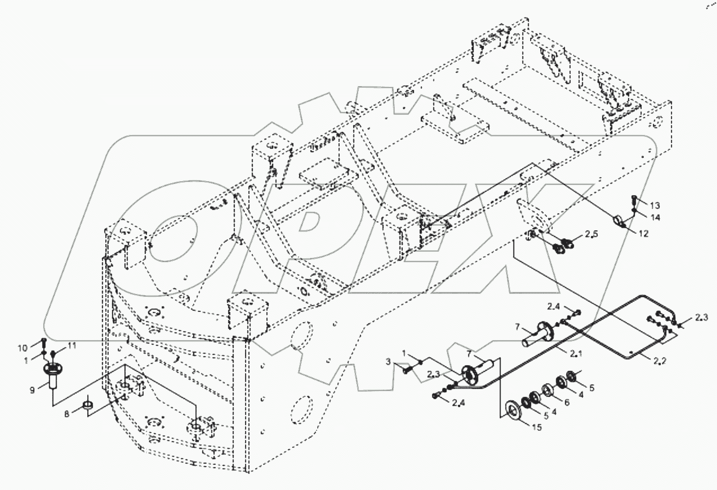  9B650-17A000000A0 Rear chassis accessories