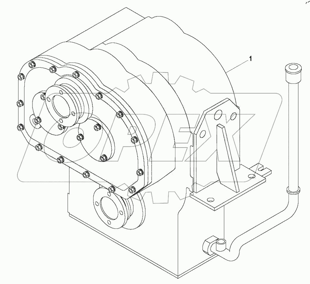  9B650-24A000000A0 Gearbox assembly