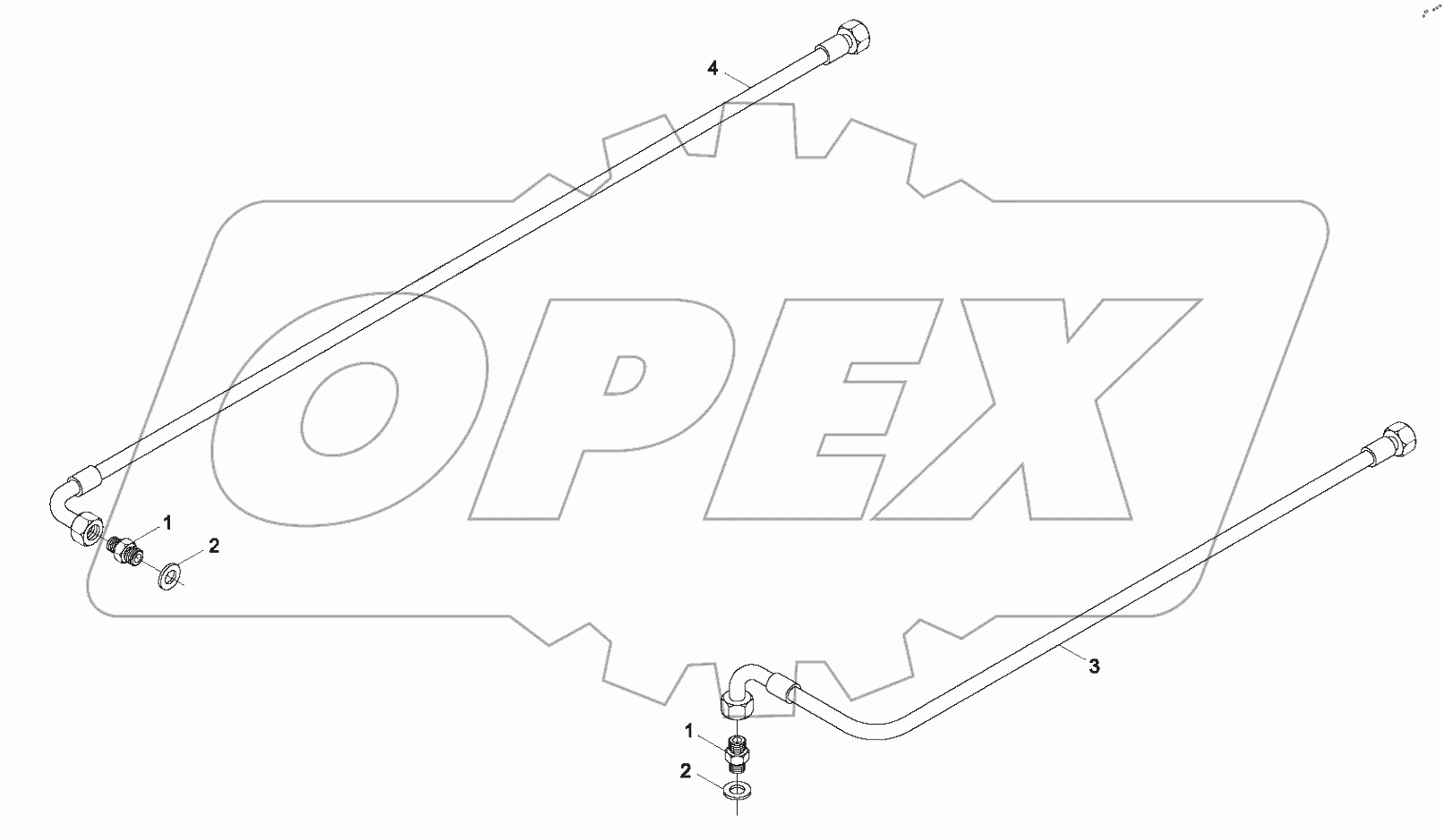  9B652-32A000000A0 Transmission connections oil circuit