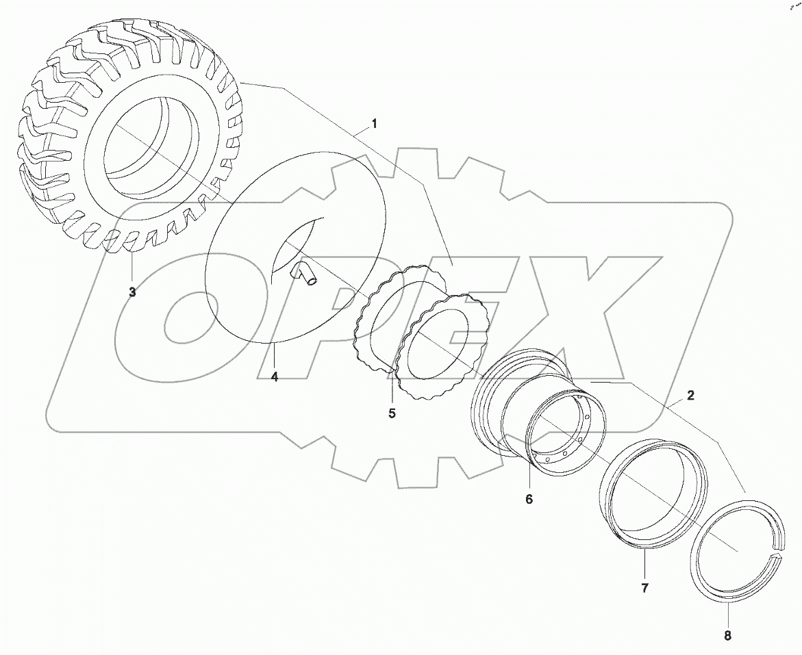  9B650-34A000000A0 Wheel assembly