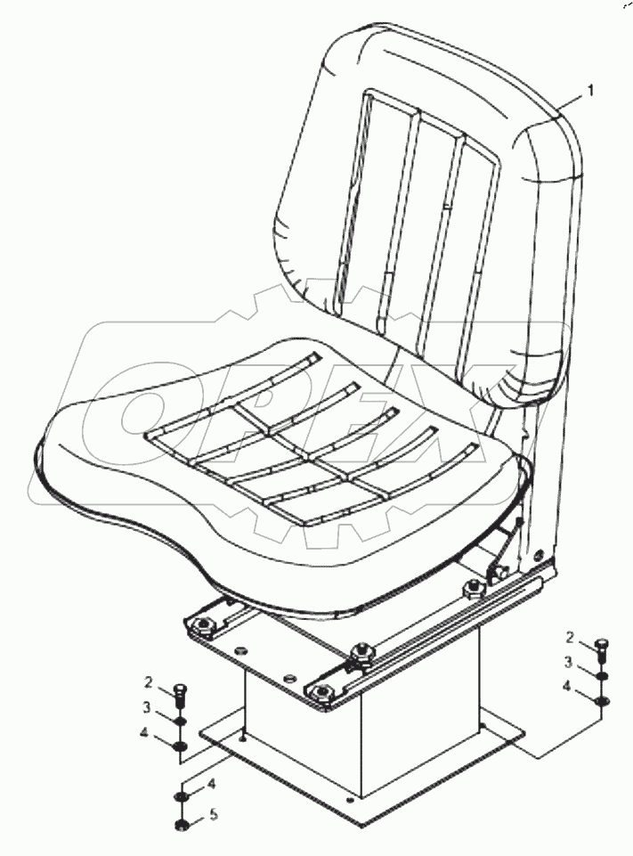  9B650-44A000000A0 Seat assembly