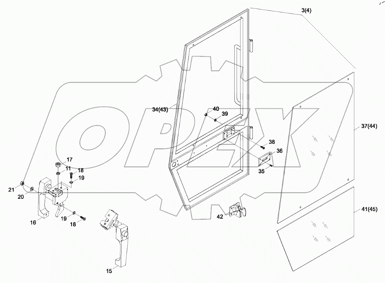  9B650-45A030000A0 External cabin Assembly