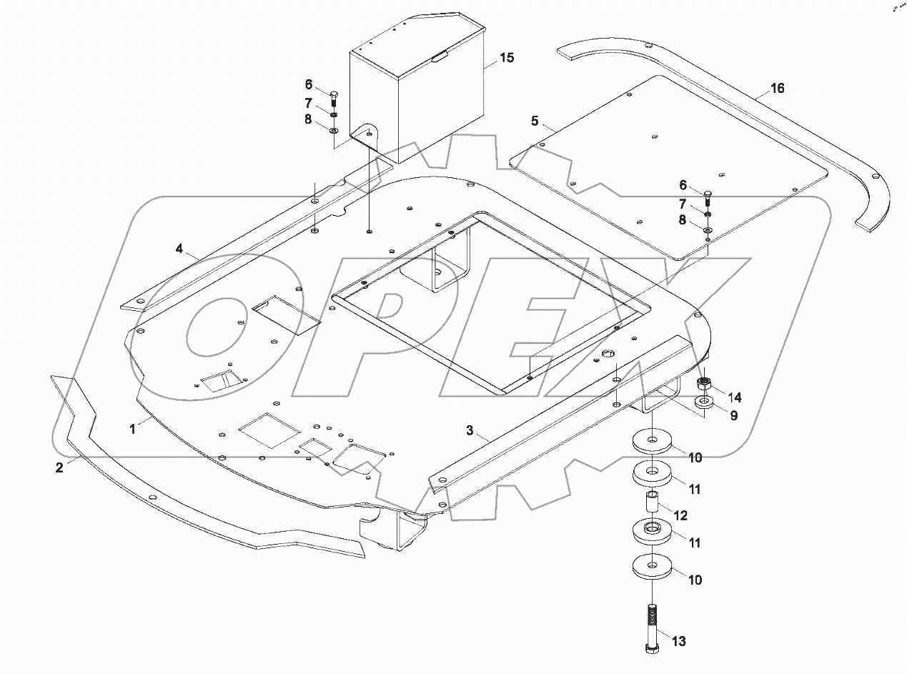  9B650-46A000000A0 Floor assembly