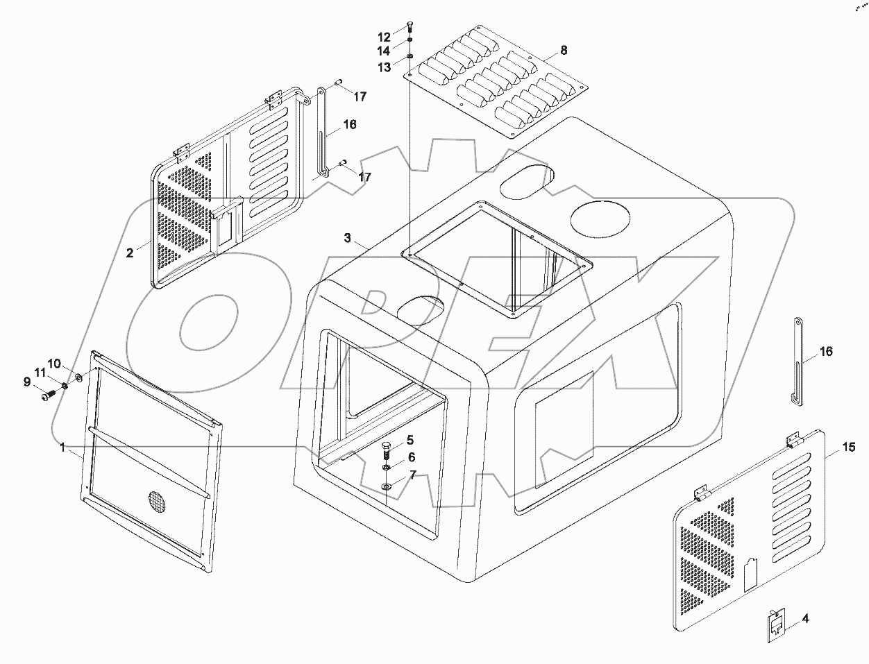  9B650-47A000000A0 Engine cover Assembly