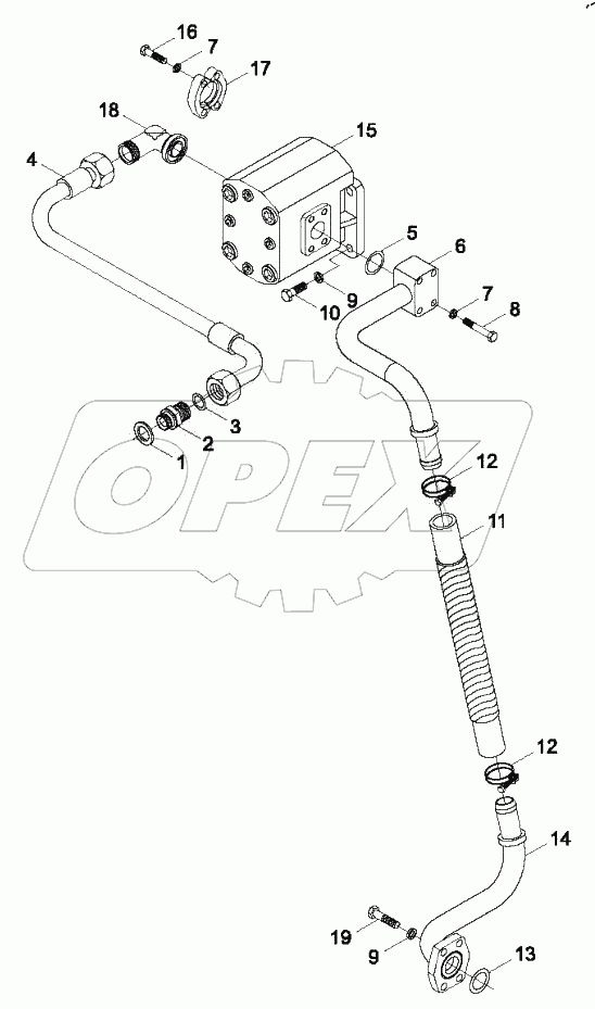  9B650-56A000000A0 Working oil pump system