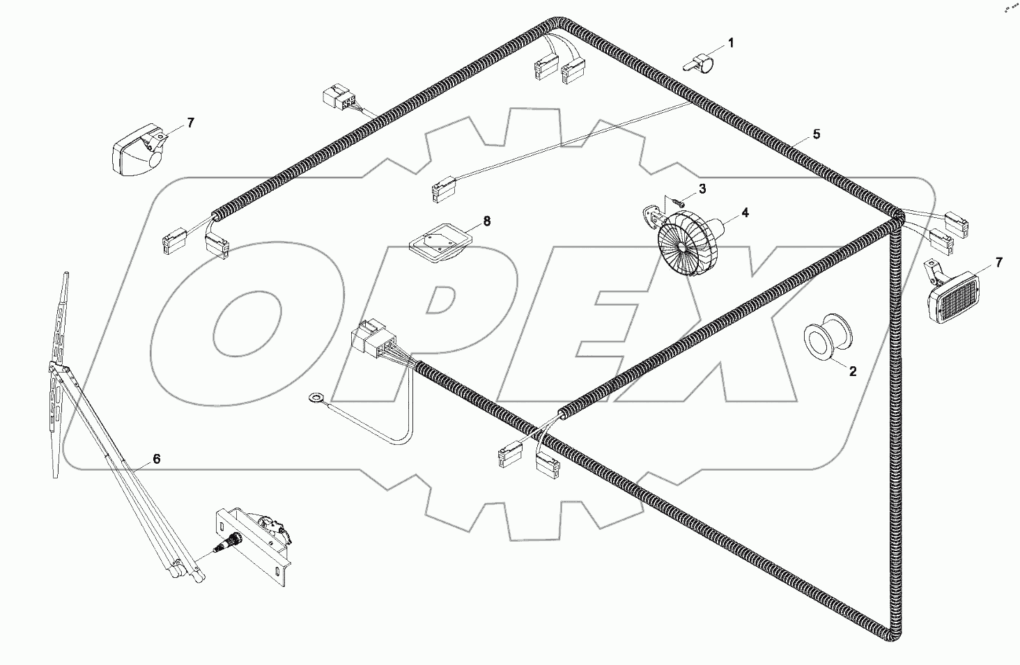  9B650-63A000000A0 Electrical circuit of the cabin