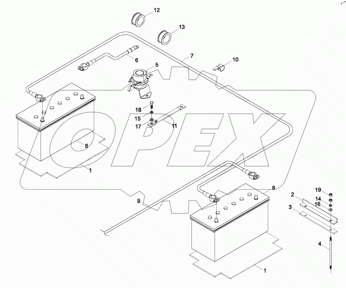  9B650-65A000000A0 Battery electrical circuit