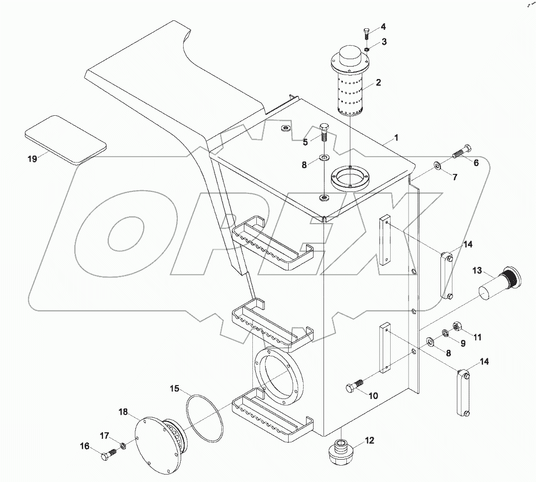  95B650-08A000000A0 Fuel tank Assembly