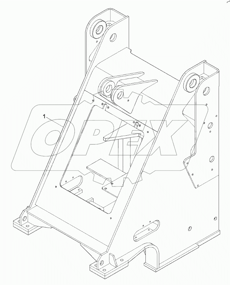  9B650-11A000000A0 Welded front chassis assembly
