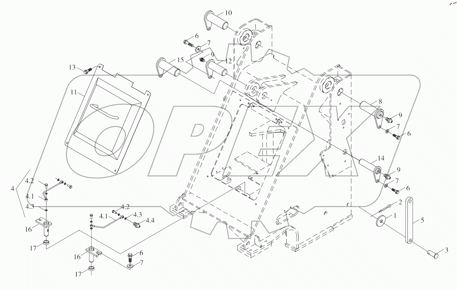  9B650-16C000000A0 Front frame accessories