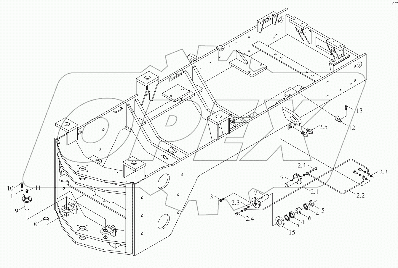  9B650-17A000000A0 Rear frame accessories