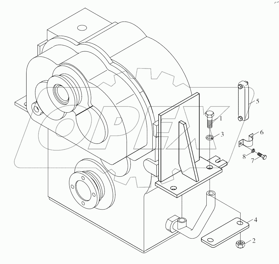  9B650-23A000000A0 Gearbox assembling