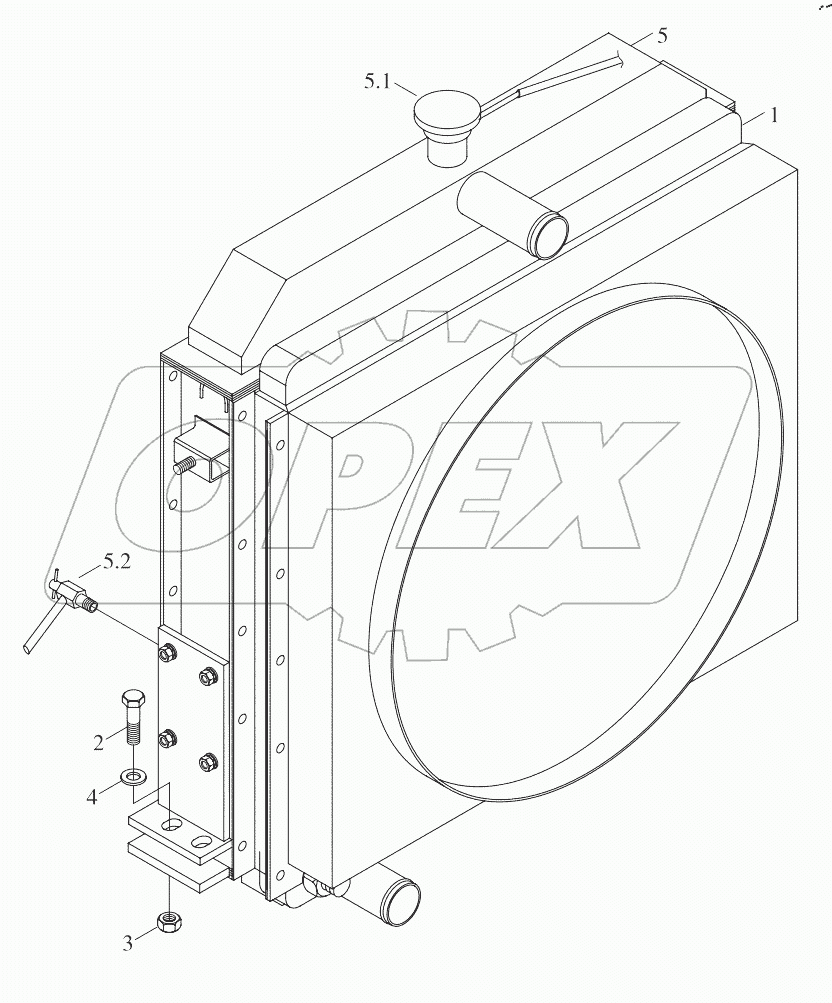  9B650вЂ“02A000000A0 Radiator assembly