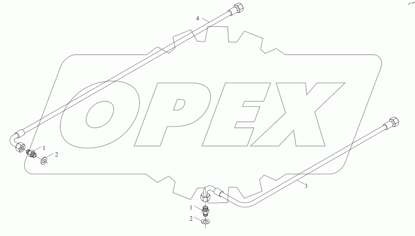  9B650-32A000000A0 Transmission oil radiator connecting pipeline
