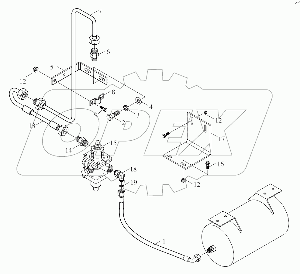  9B650-35A000000A0 Brake pressure system