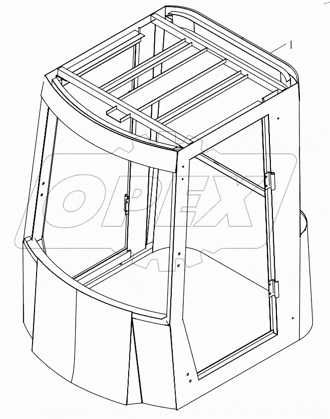  9B650-45A010000A0 Cab weldment assembly