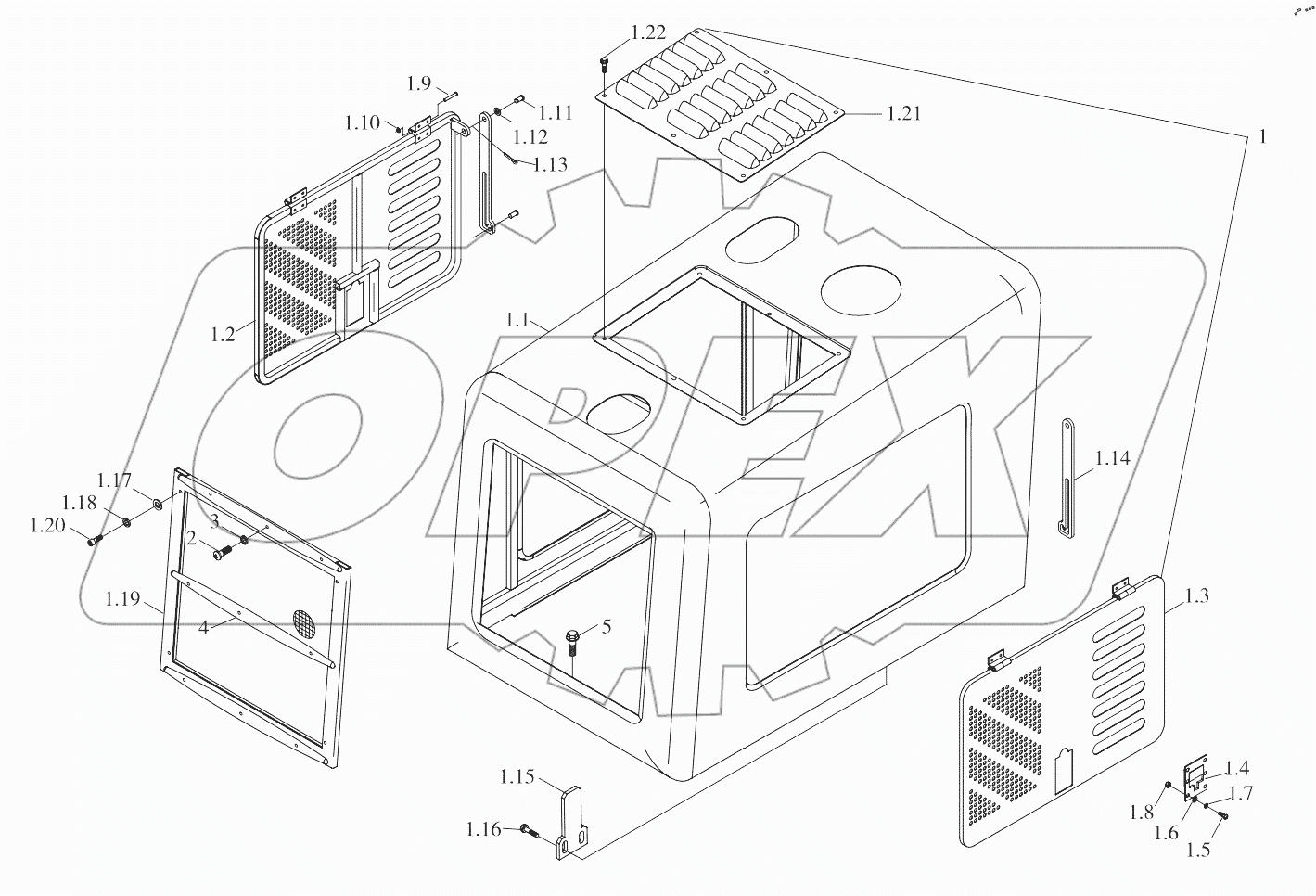  9B650-47B000000A0 Bonnet installation assembly
