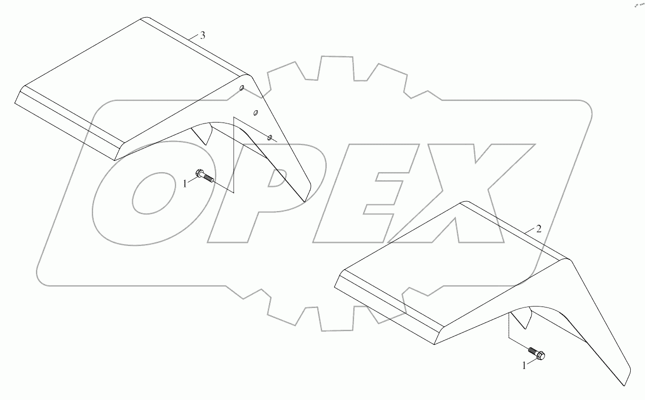  9B650-48A000000A0 Mudguard and cover plate assembly