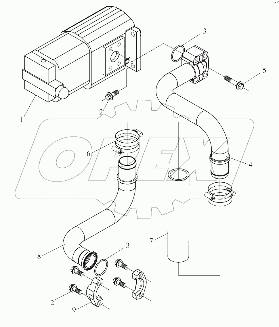  9B650-56B000000A0 Working oil pump system