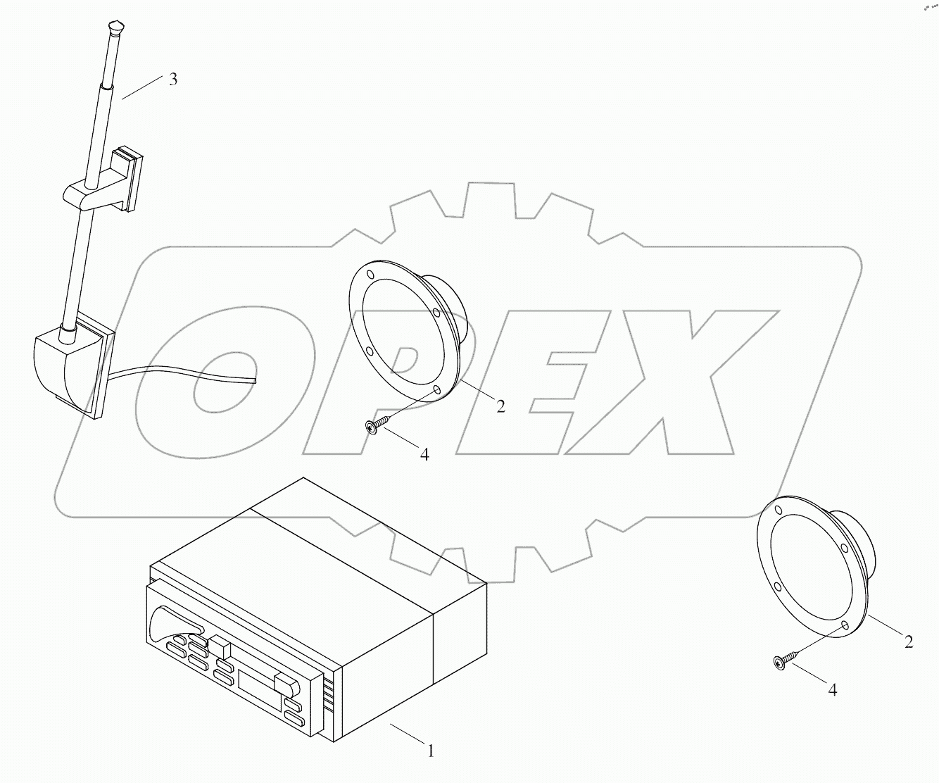  9B650-69A030000A0 Radio and player assembly