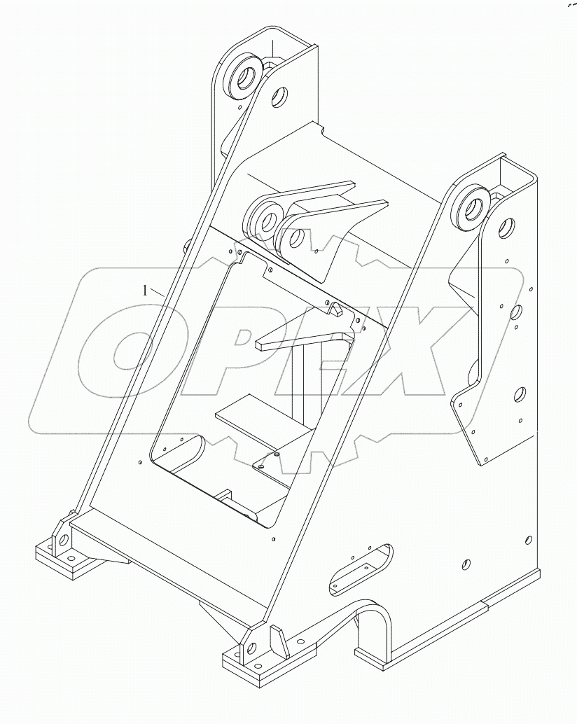  9B650-11C000000A0 Front frame weldment assembly