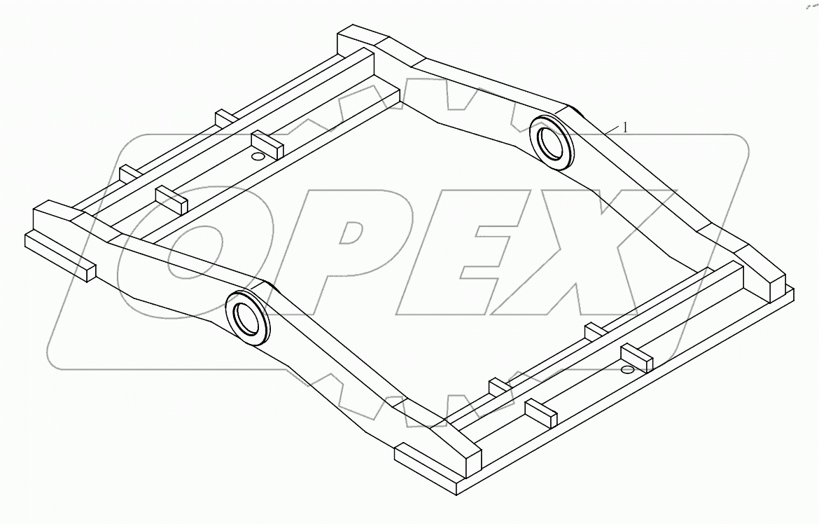  9B650-14A000000A0 Auxiliary frame assembly