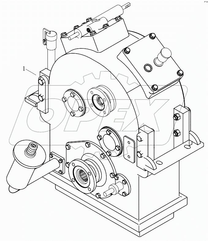  9D550-24B000000A0 Gearbox assembling