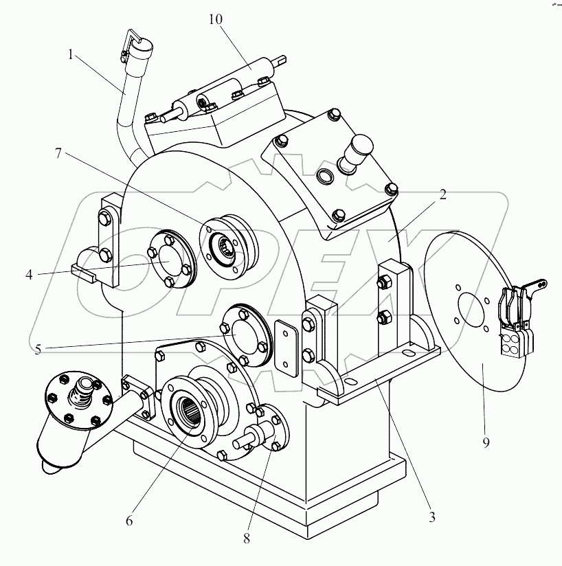  B00508+9D550-24B000000A0 Hangchi Gearbox Assembly ZL20X2