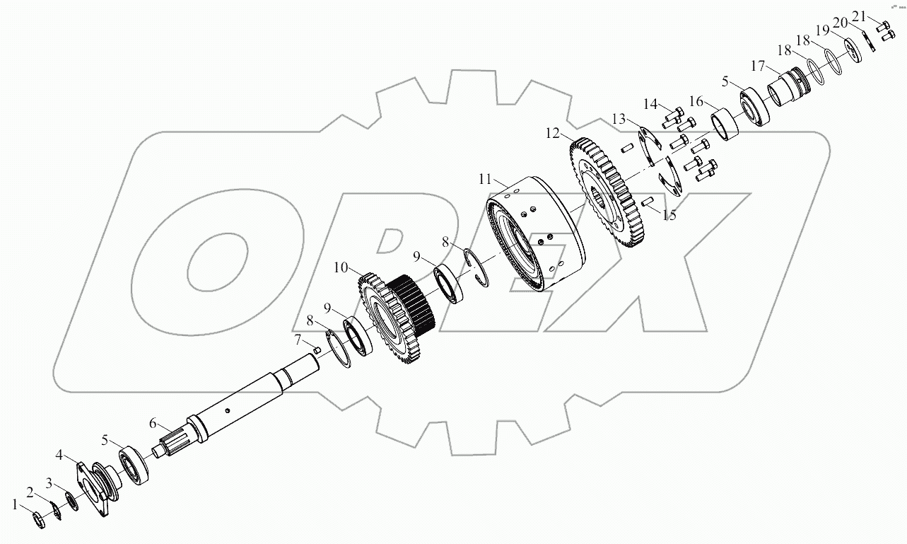  B00508+ZL20-032000X1 Input shaft assembly