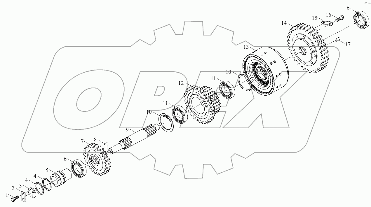  B00508+ZL20-033000X1 Intermediate shaft assembly